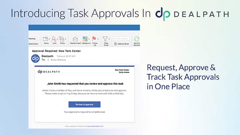 Dealpath task approvals