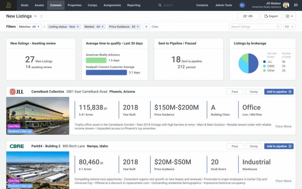 dealpath connect comparables