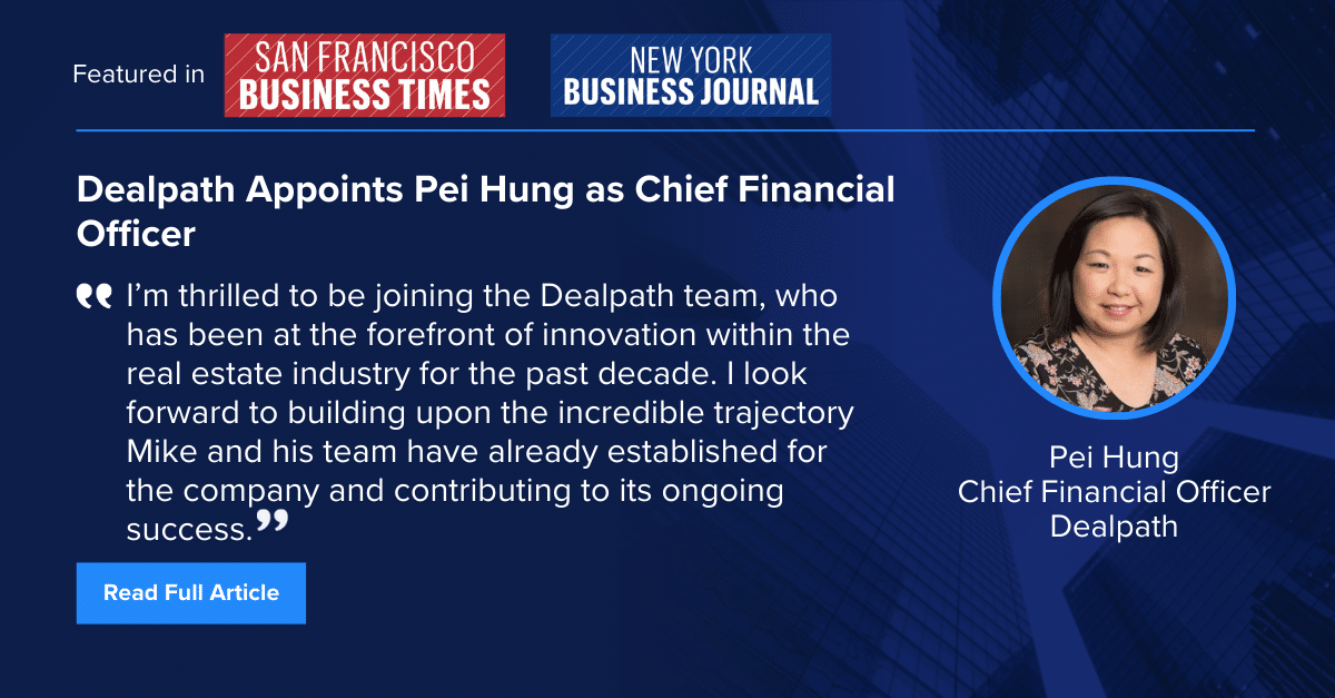 Dealpath Appoints Pei Hung as Chief Financial Officer - Dealpath