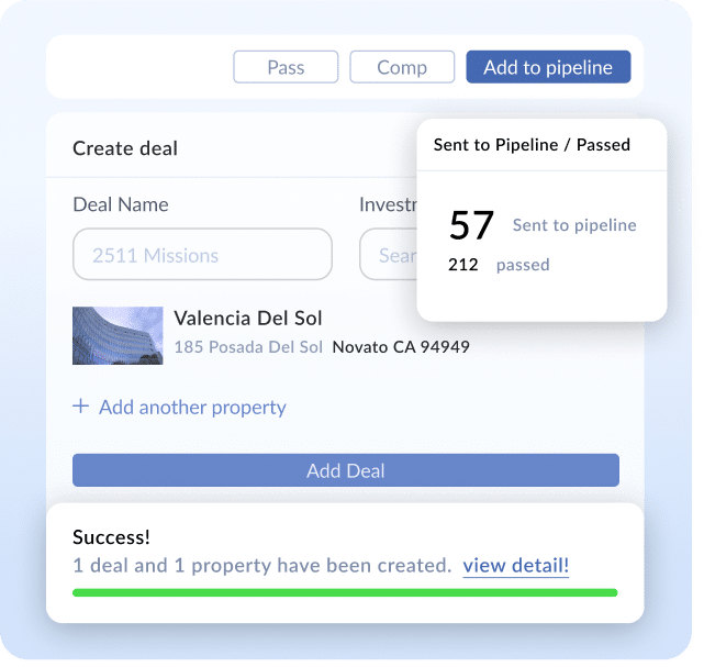 Add Listings Directly To Your Pipeline For Underwriting