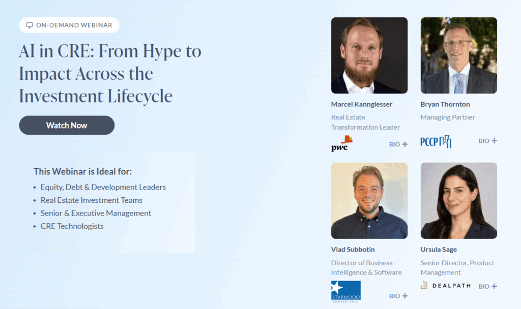 AI in CRE From Hype to Impact Across the Investment Lifecycle